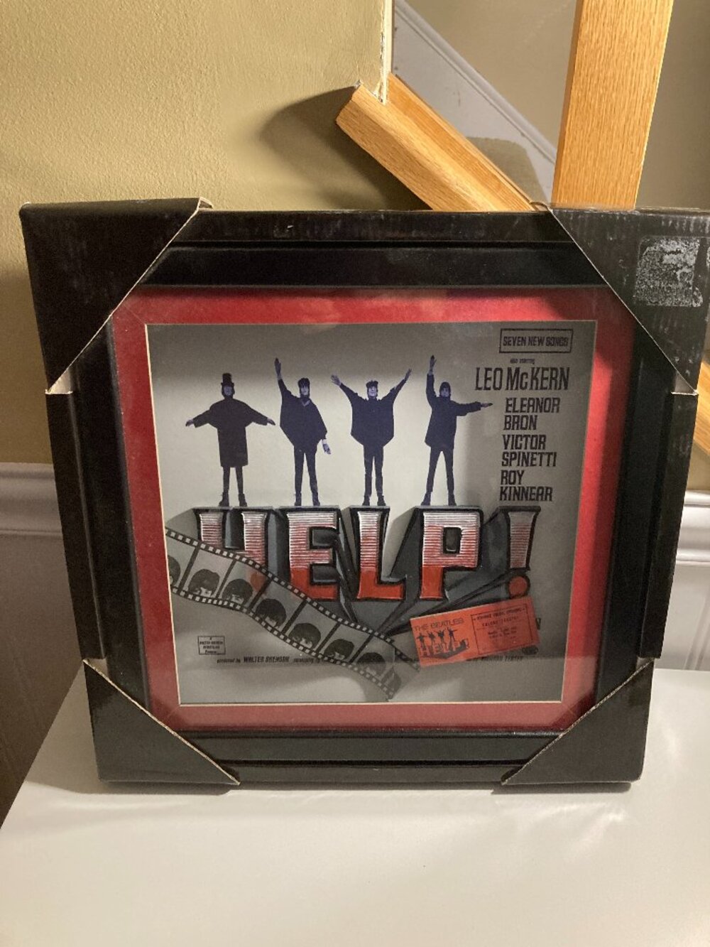 The Beatles Help! Framed 3D Shadow Box Wall Art